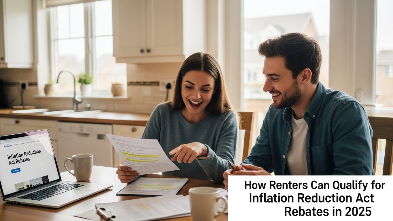 A couple finding out how they can benefit from IRA rebates for renters using MyNewHeatPump.com